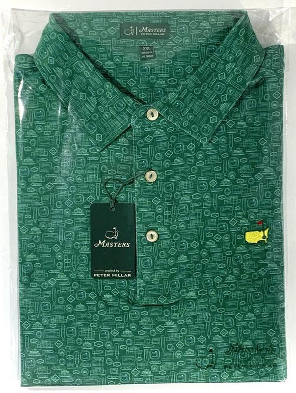 Masters Peter Millar Polo golf Shirt Full Size S - 5XL evergreen n new PGA For Men