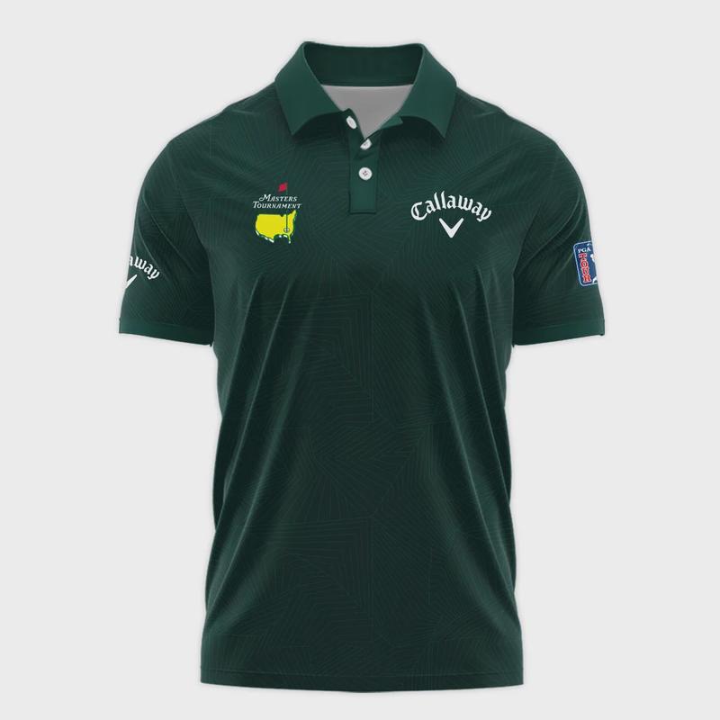 Masters Tournament Callaway Pattern Sport Jersey Dark Green Polo Shirt Style Classic Polo Shirt For Men