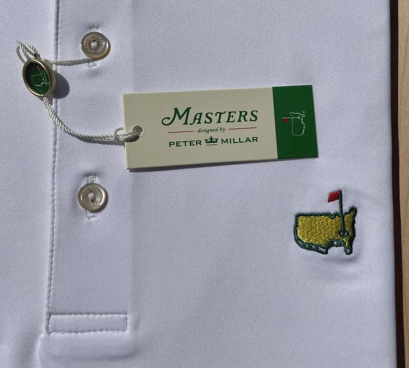 2024 Masters Peter Millar Large L Augusta White Men’s Golf Polo Shirt ANGC ? ⛳️