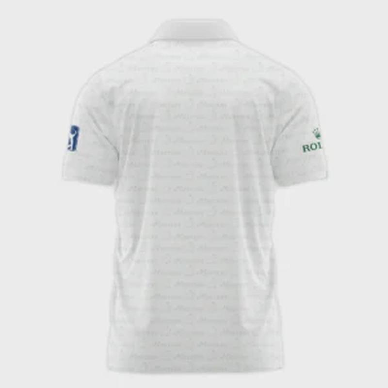 Golf Pattern Cup White Mix Green Masters Tournament  Polo Shirt Style Classic Polo Shirt For Men