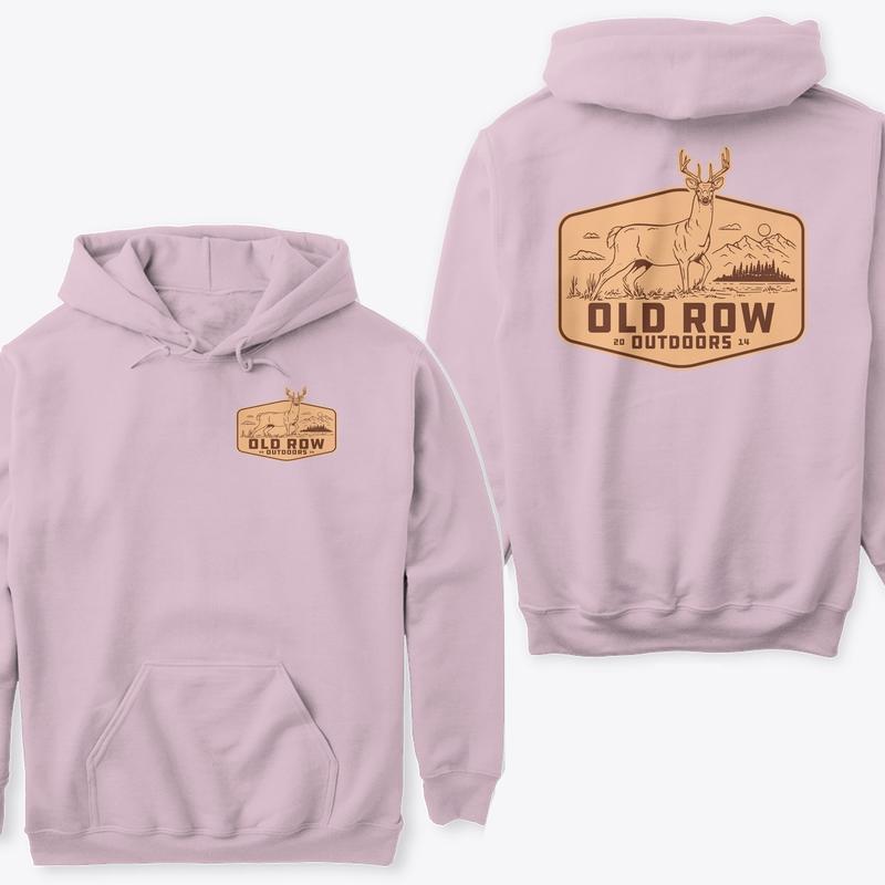 Old Row Outdoors Hoodie, Rustic Deer Hunting hoodie for Nature Lovers Menswear Classic