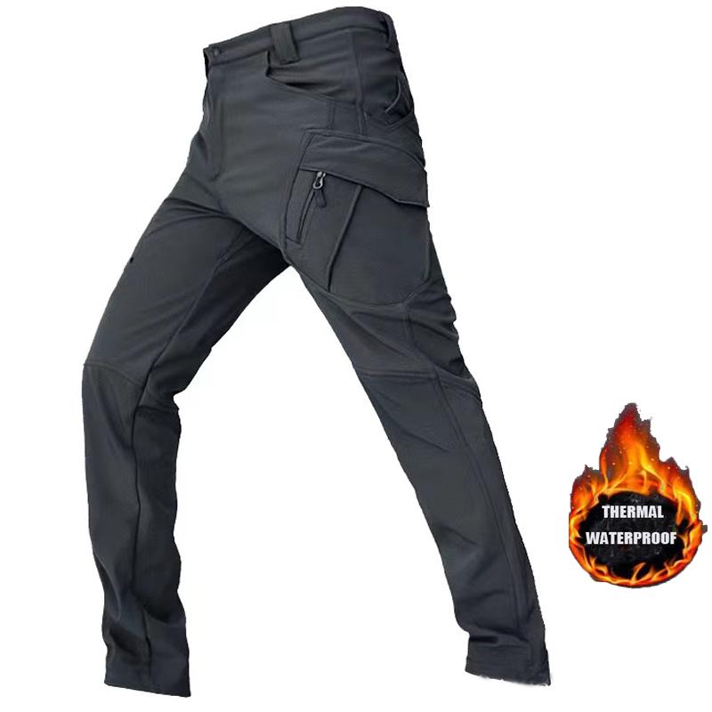 Men's City Gargo Winter Tactical SharkSkin Jackets Hiking Pants Fishing Climbing Trekking Casual Hunting Camping Trousers M-5XL