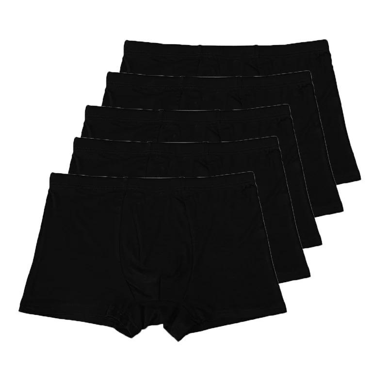 5 Packs Bamboo Boxers Man XL XXL XXXL XXXXL 5XL 6XL Plus Size Underwear Men Flat Feet Gym Shorts Panties Black Underpants Gifts Menswear Socks