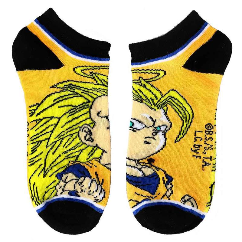 Vegeta Chibi Characters Ankle Socks, 5 Pairs