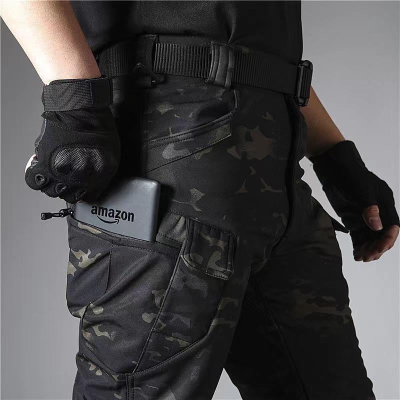 Men's City Gargo Winter Tactical SharkSkin Jackets Hiking Pants Fishing Climbing Trekking Casual Hunting Camping Trousers M-5XL