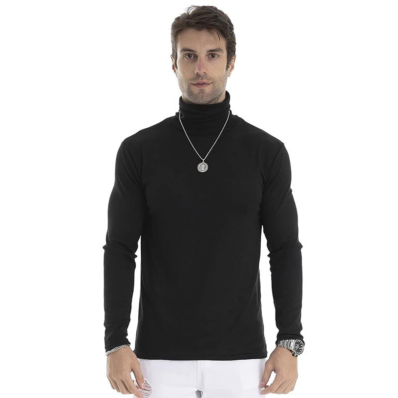 *LONGBIDA Fashion Forward Slim Fit Turtleneck Long Sleeve Pullover For Men A  Menswear Basic