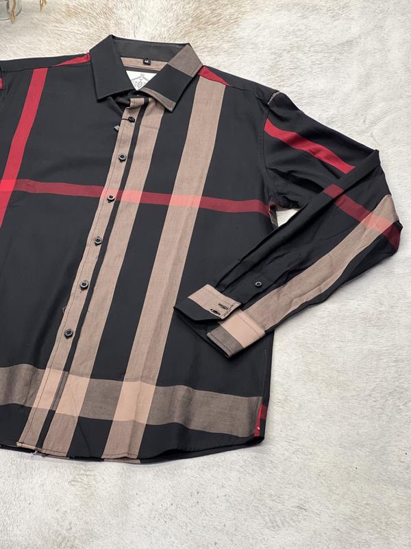 Long Sleeve Checkers Black Brown