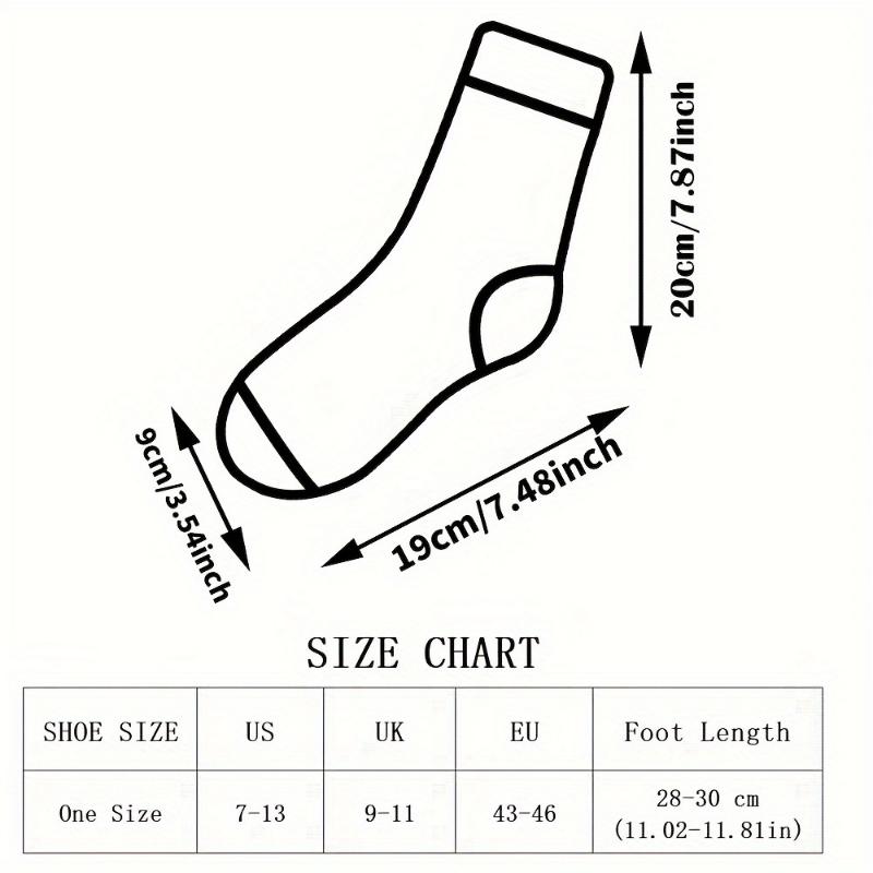 3 Pairs Funny Crazy Novelty Crew Tube Socks, Hunting Gifts for Men Casual Athletic Sport Dress Socks