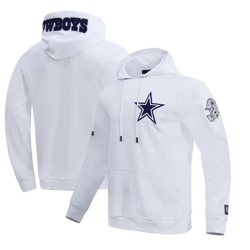 DallasxCowboys Pro Standard Classic Pullover Hoodie, Men's Sports Hoodie, Cowboys Hoodie for Men, Men's Sports Outerwear, Zipper Sweatshirt for Men, Sports Hooded Zipper Jacket for Men. Polyester