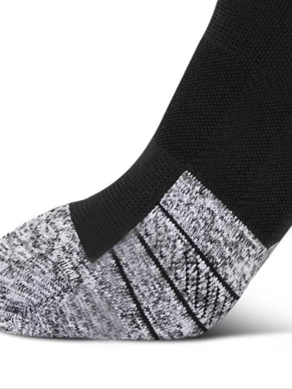 Men's Colorblock Ankle Socks, Anti-odor Sweat-absorbing Low Cut Socks, Soft Comfy Breathable Socks for All Seasons Daily Wear