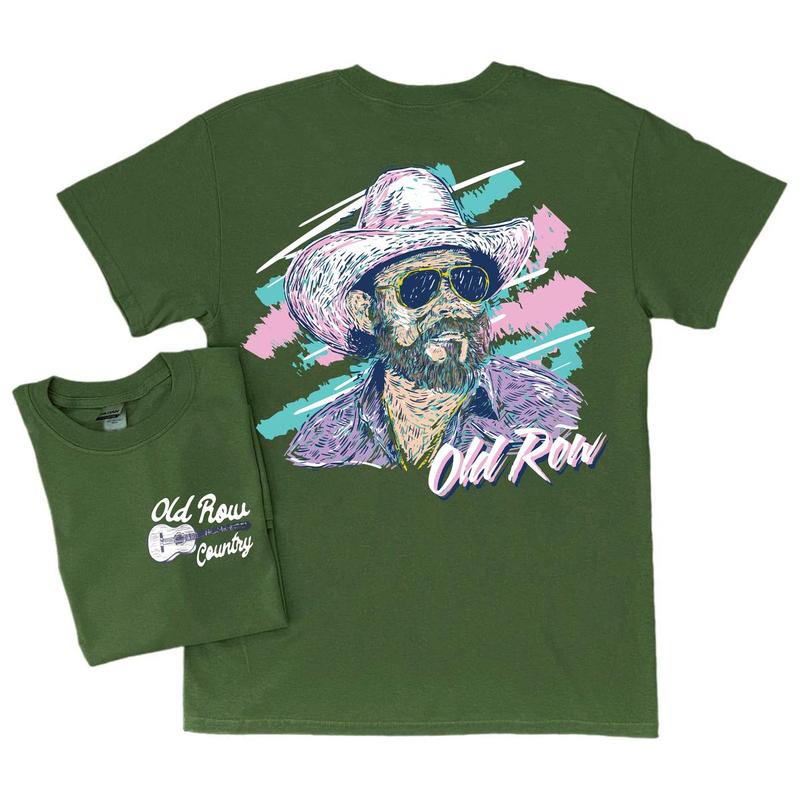 Vintage Hank Williams Jr X Old Row Outdoors 80s T-Shirt, Gift Mens Menswear Top Underwear Tshirt Streetwear Tropical