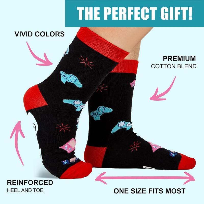 Stocking Stuffers for Teens Boys Adults, Christmas Birthday Valentines Day Gifts for Him Boyfriend Boys Husband, Funny Gamer Socks Man Menswear