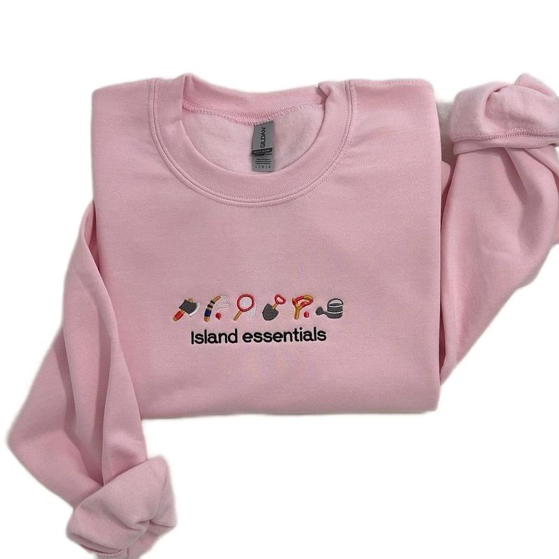 Island essentials or explorer embroidered sweatshirt unisex