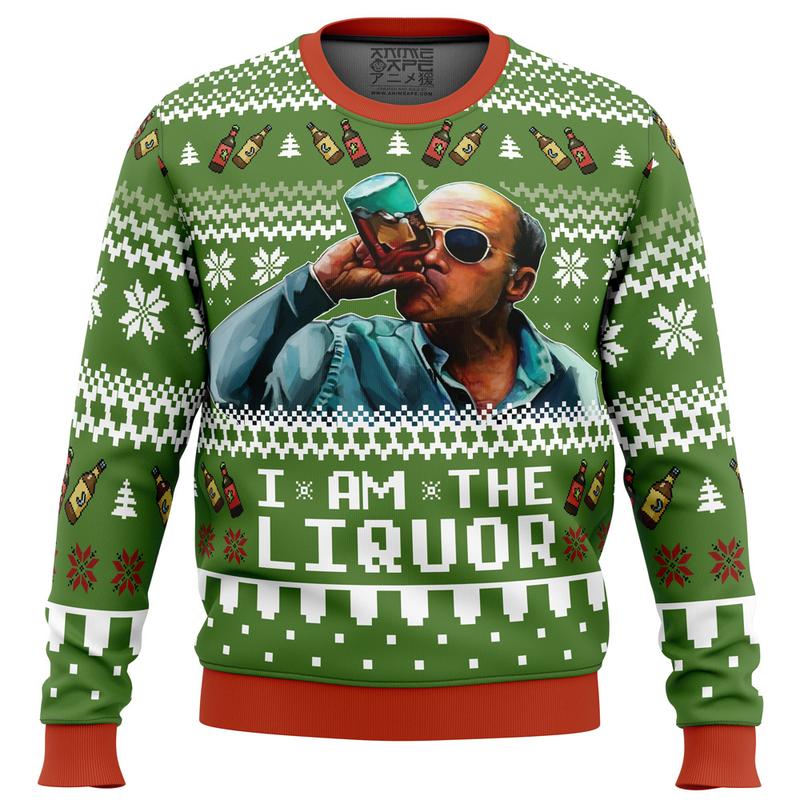 I Am The Liquor Trailer Park Boys Ugly Christmas Sweater Ugly. Sweater Festive Menswear Festive Menswear Classic Tops