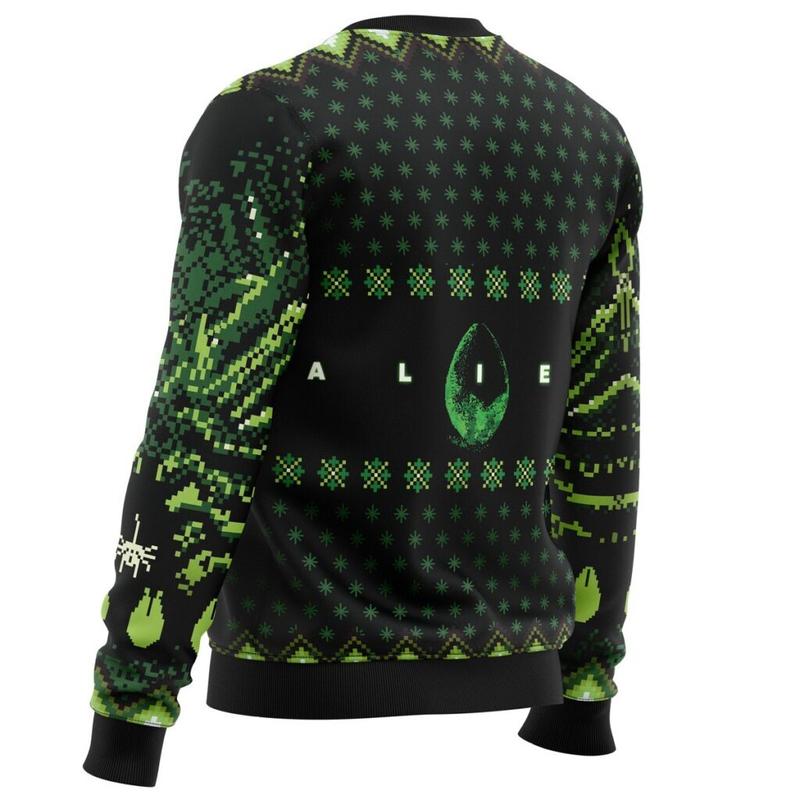 Xenomorph Alien Ugly Christmas Sweater - Men's Top Classic Menswear