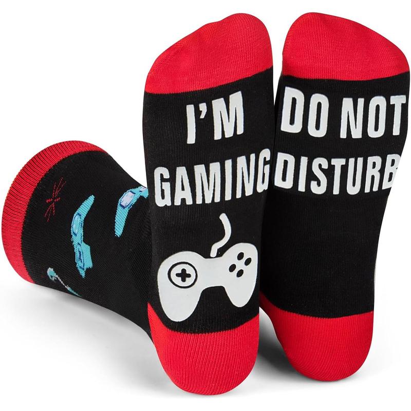 Stocking Stuffers for Teens Boys Adults, Christmas Birthday Valentines Day Gifts for Him Boyfriend Boys Husband, Funny Gamer Socks Man Menswear