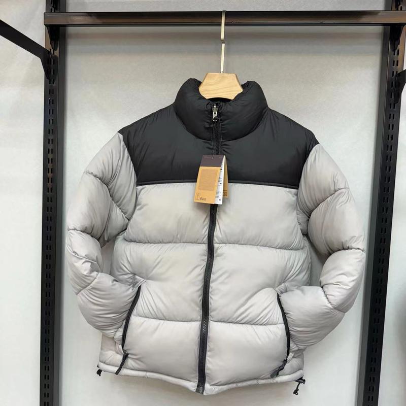 North 1996 stand collar windproof can be accommodated down jacket winter men and women with no hat casual zip polo sweater casual jacket outdoor activity menswear top slim fit