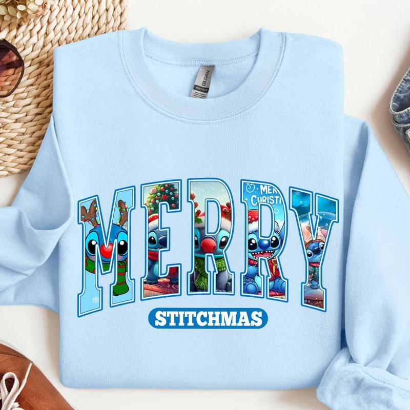 Merry Christmas Crewneck Sweatshirt - Unisex Cotton Blend Fabric - Comfort Classic Menswear