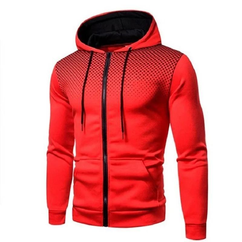 2024 Autumn Winter New Zipper Hoodie Long Pants Set for Men's Fashion Warm Leisure Running Fitness and Sports Two Piece Set Clothing Menswear