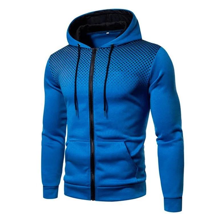 2024 Autumn Winter New Zipper Hoodie Long Pants Set for Men's Fashion Warm Leisure Running Fitness and Sports Two Piece Set Clothing Menswear