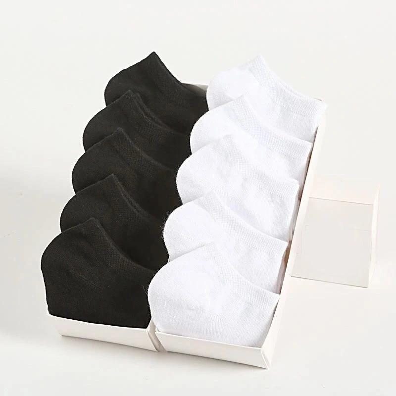 10 Pairs Unisex Casual Plain Color Boat Socks Thin Breathable Comfy Anti Odor Sweat-absorbing Low Cut Ankle Socks For Men Women