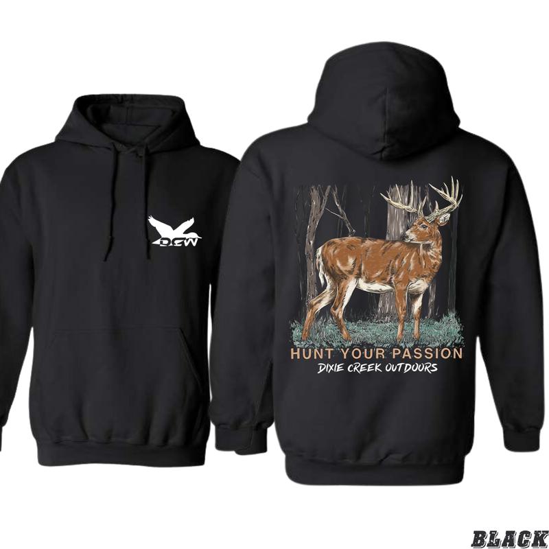 Dixie Creek Outdoors Hoodie - Deer Hunting Design, Camo Country Hoodies, Perfect for Outdoor Enthusiasts, Ideal for Casual Wear, Comfortable and Stylish, Hoodie For Men, Hoodie For Women Menswear Sweaters Tops Underwear