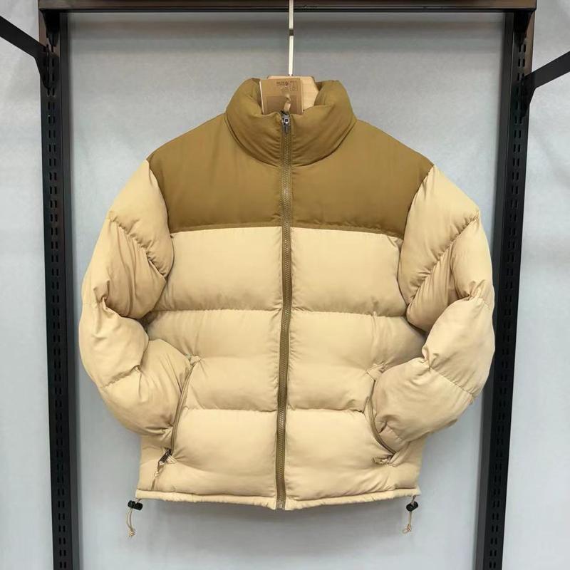 North 1996 stand collar windproof can be accommodated down jacket winter men and women with no hat casual zip polo sweater casual jacket outdoor activity menswear top slim fit