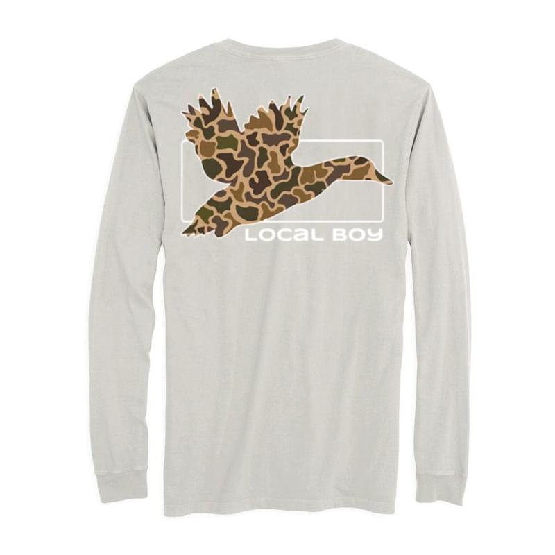 Local Boy Camo Duck Hunting Long Sleeve T-Shirt, Camo Trophy Bottomland Womenswear Long Sleeve Tee, Graphic Unisex Crewneck Shirt For Men And Women