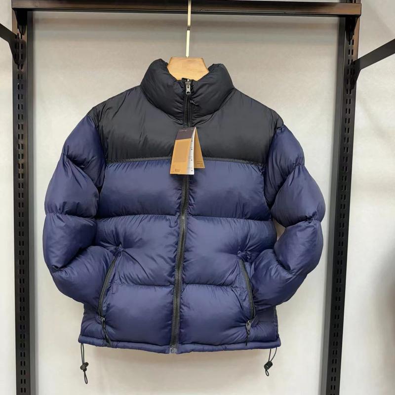 North 1996 stand collar windproof can be accommodated down jacket winter men and women with no hat casual zip polo sweater casual jacket outdoor activity menswear top slim fit