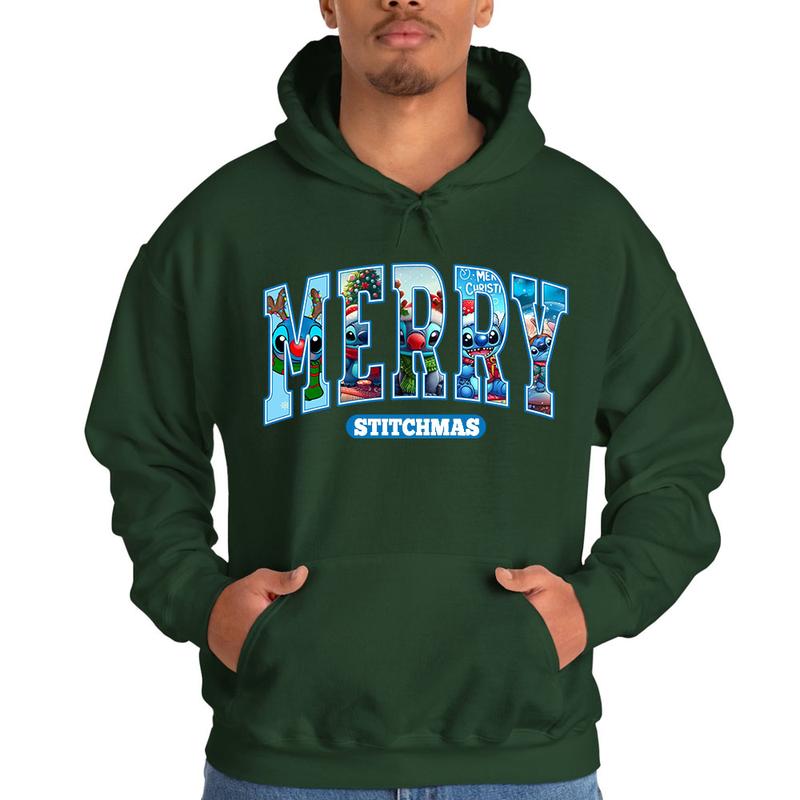 Merry Christmas Crewneck Sweatshirt - Unisex Cotton Blend Fabric - Comfort Classic Menswear