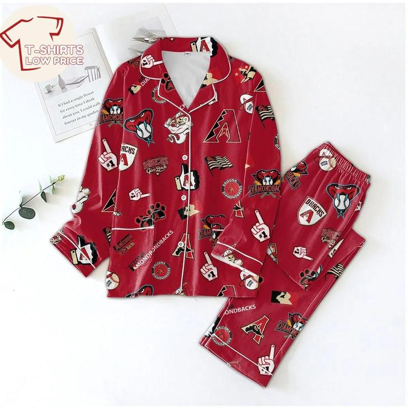 Arizona Diamondbacks Logo Pajamas Set - T-shirts Low Price