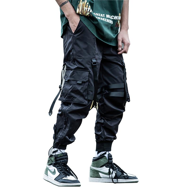 Niepce Black Techwear Joggers Kaisha Japanese Streetwear Cyberpunk Pants