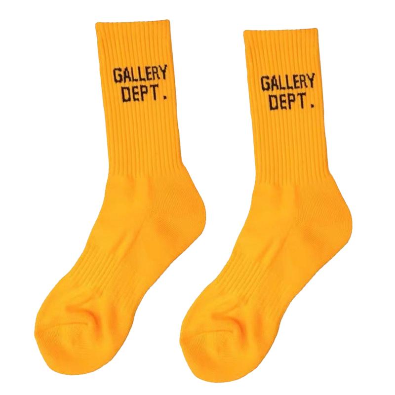 Letter Gallery Hip Hop Cotton Crew Socks for Men and Women - Lightweight and Foldable - Everyday, Comfortable