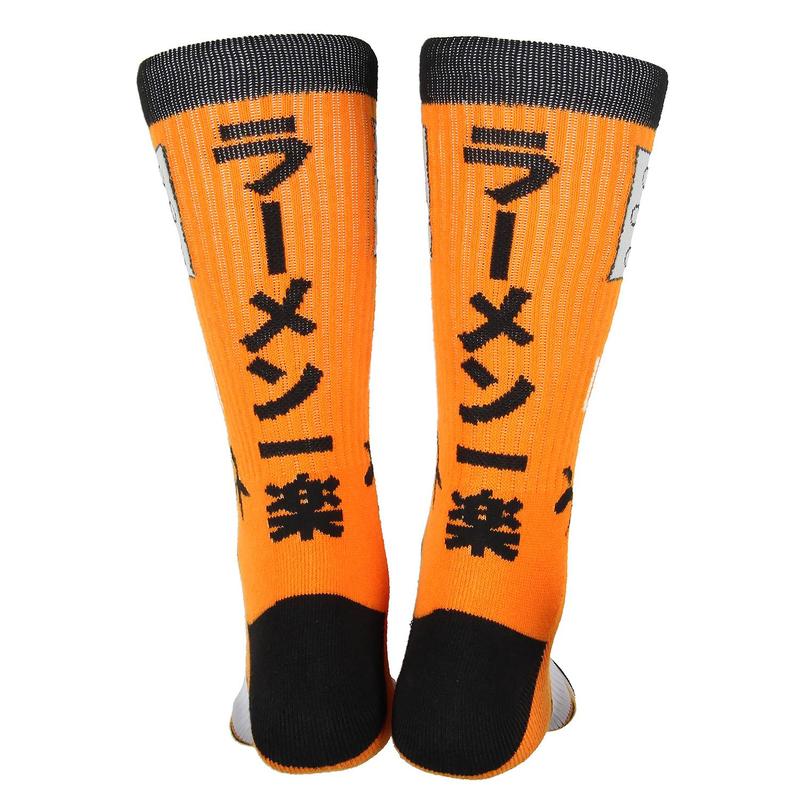 Naruto Shippuden Naruto Uzumaki Hidden Leaf Village Logo Athletic Crew Socks