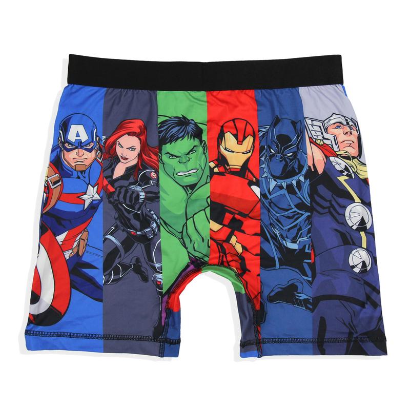 Marvel Mens' 2 Pack The Avengers Comic Boxers Underwear Boxer Briefs