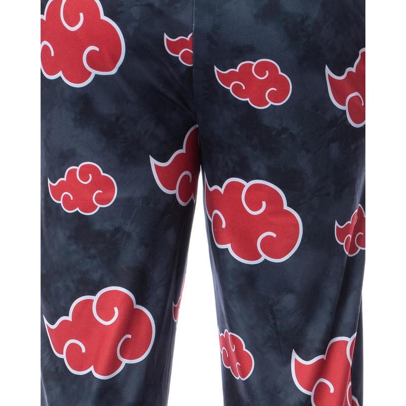 Naruto Shippuden Mens' Akatsuki Clouds Pajama Sleep Lounge Pants