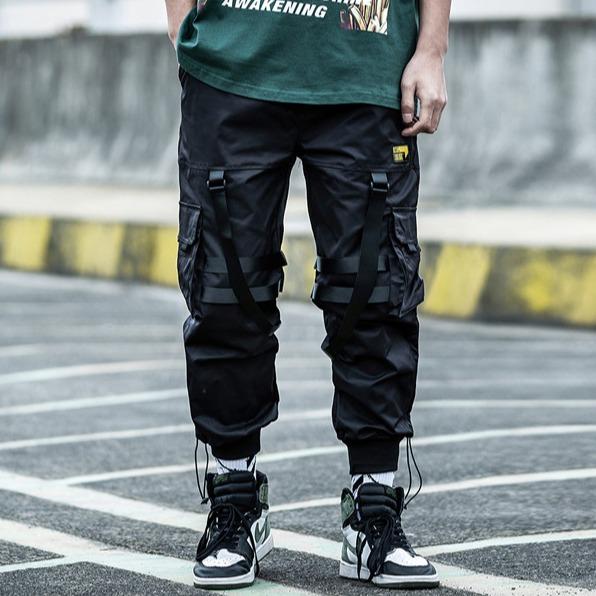 Niepce Black Techwear Joggers Kaisha Japanese Streetwear Cyberpunk Pants