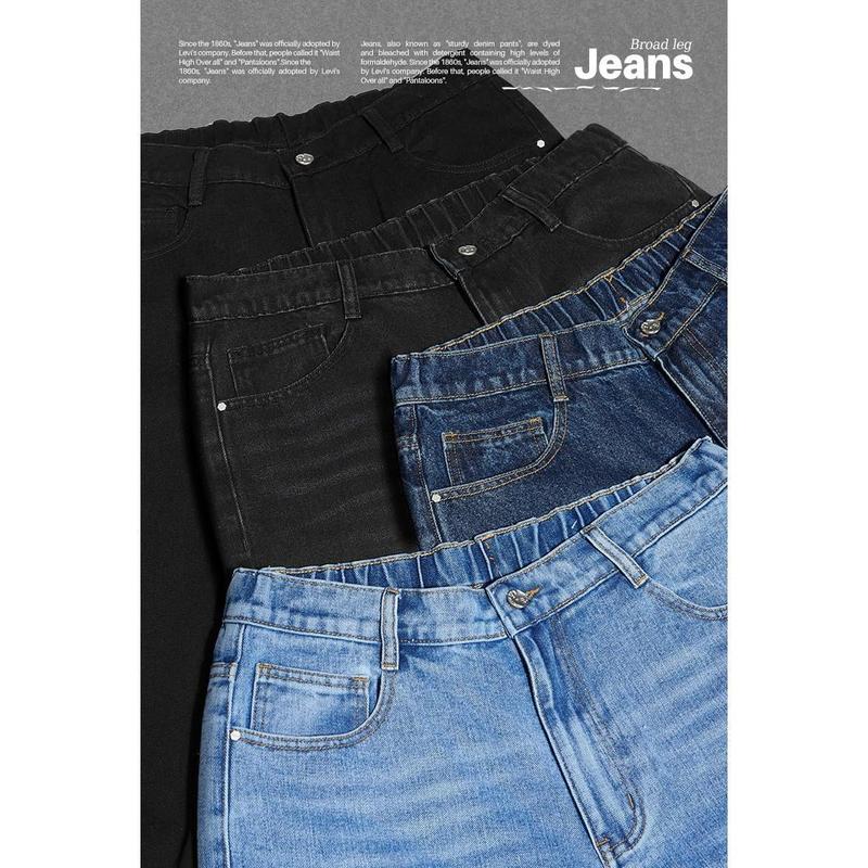 Mens Baggy Jeans for Men Women Y2k Skater Vintage Plain Pants 2023 Casual Wide Leg Jeans Loose Fit Denim Hip Hop Jeans