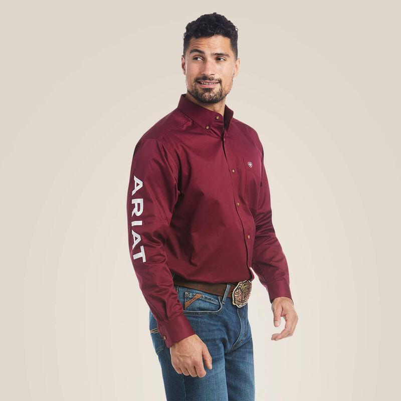 Casa Raul Ariat Maroon Team Logo Classic Fit - Mens Shirt  - 10027995