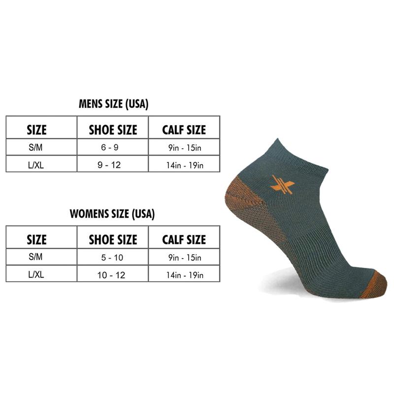 Extreme Fit Copper-Infused Ankle Socks - Odor Control & Perfect for Active Lifestyles Fabric Menswear