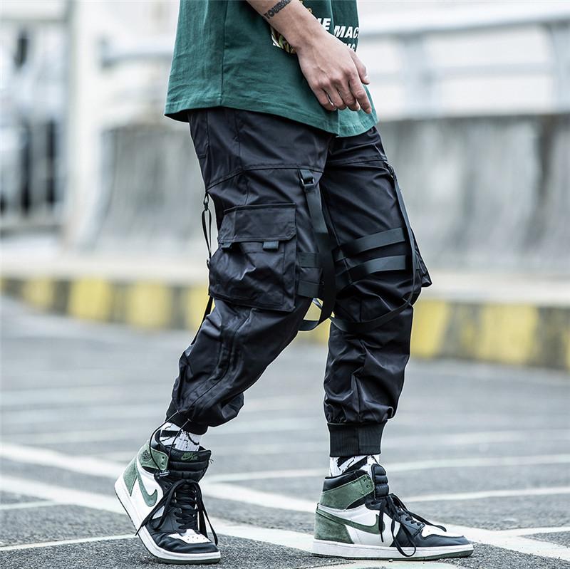 Niepce Black Techwear Joggers Kaisha Japanese Streetwear Cyberpunk Pants