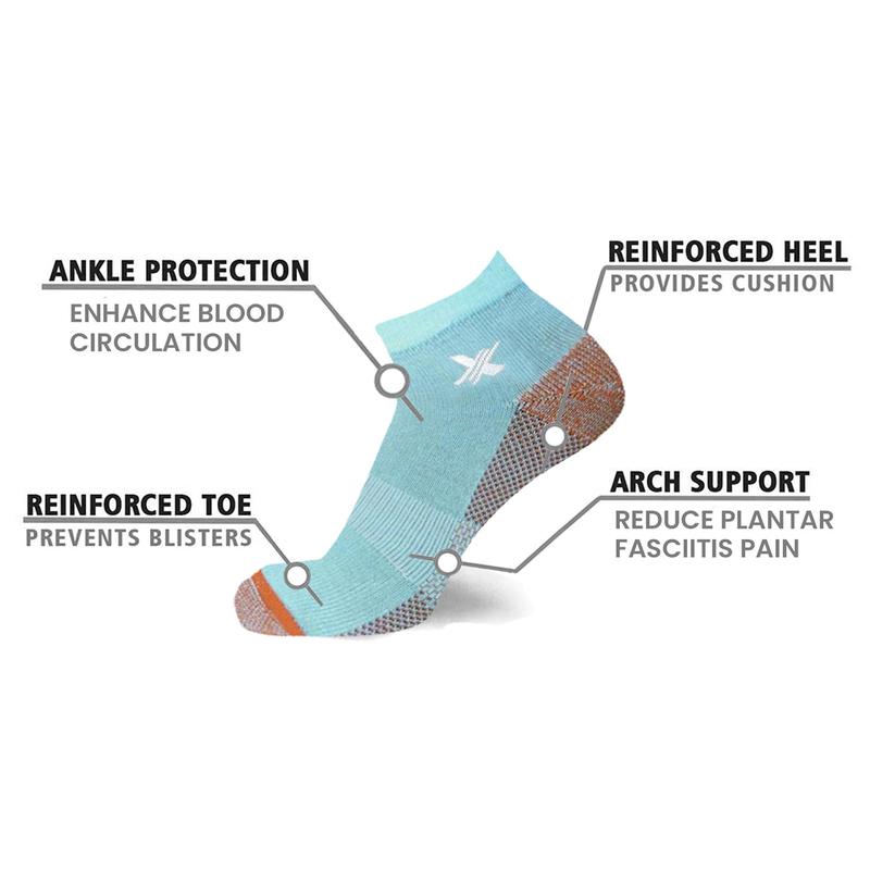 Extreme Fit Copper-Infused Ankle Socks - Odor Control & Perfect for Active Lifestyles Fabric Menswear