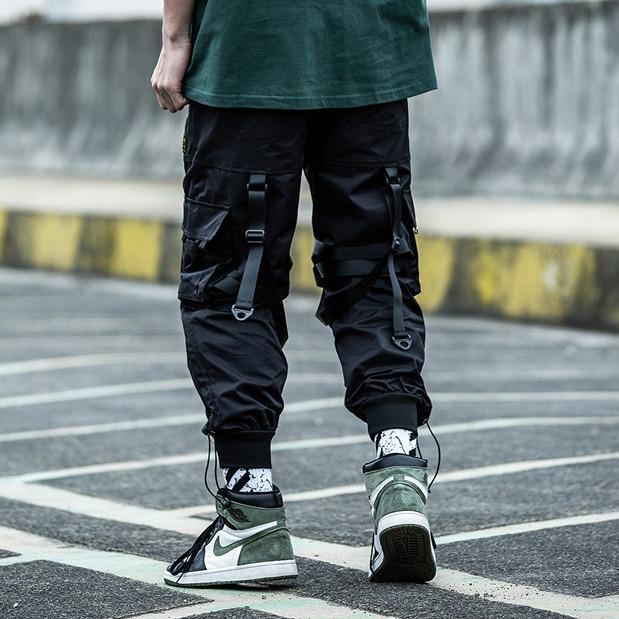 Niepce Black Techwear Joggers Kaisha Japanese Streetwear Cyberpunk Pants