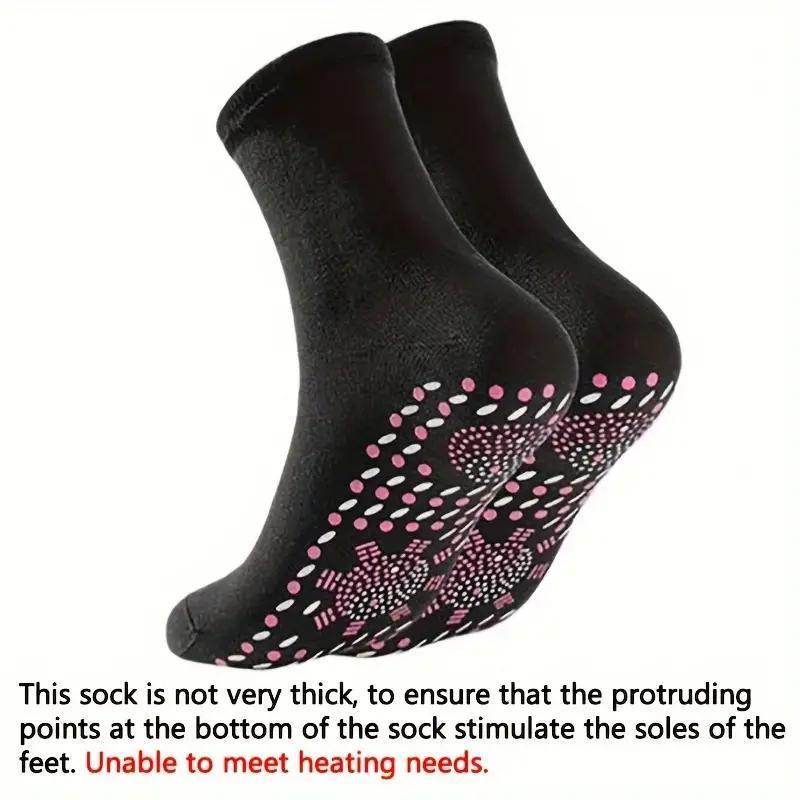 Foot Massage Socks, 3 Pairs Self-heating Acupressure Socks, Blood Circulation Massage Socks, Comfortable Warm Socks for Men & Women, Christmas Gift