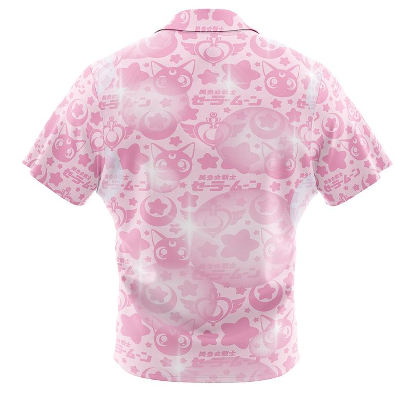 Kawaii Sailor Moon Button Up Hawaiian Shirt