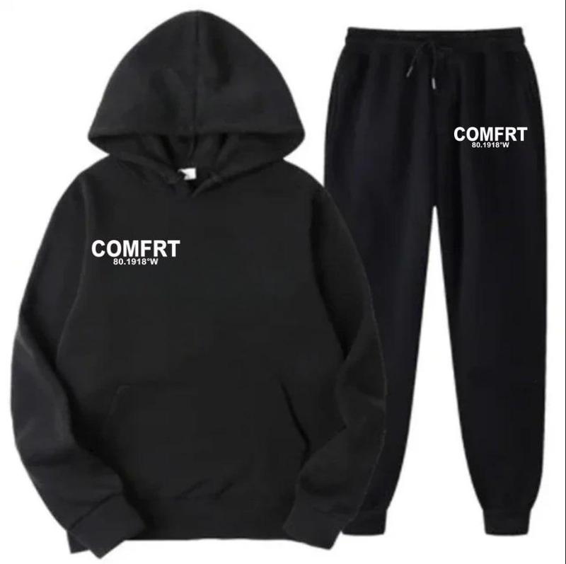 Comfrt Coordinate Hoodie and Sweatpants, Basic Set, Gift for all