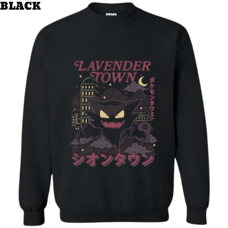 Lavender Town Legends T-shirt - 90s Anime Phantom, Ghostly Gengar, Sweatshirt, Japanese Game Icon, Gift For Fan ghostly gengar