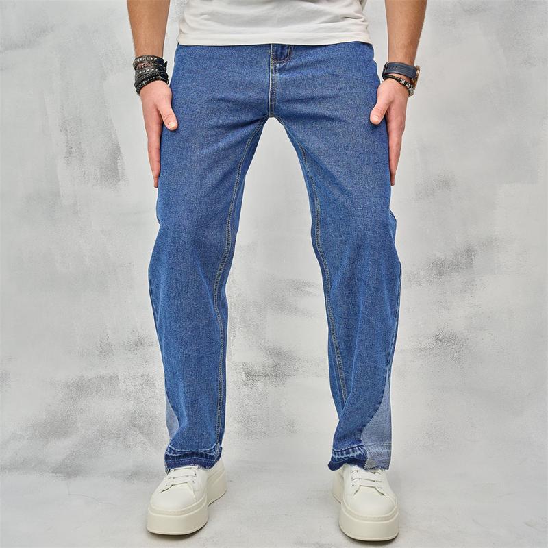 Skinny Men's  Male Trousers HipHop  Stylish Stretch Black Holes Slim Fit  Pencil Denim Pants For Men's Clothes Menswear Underwear fash o in able men jeans Human Gamis Beige Plain Pocket