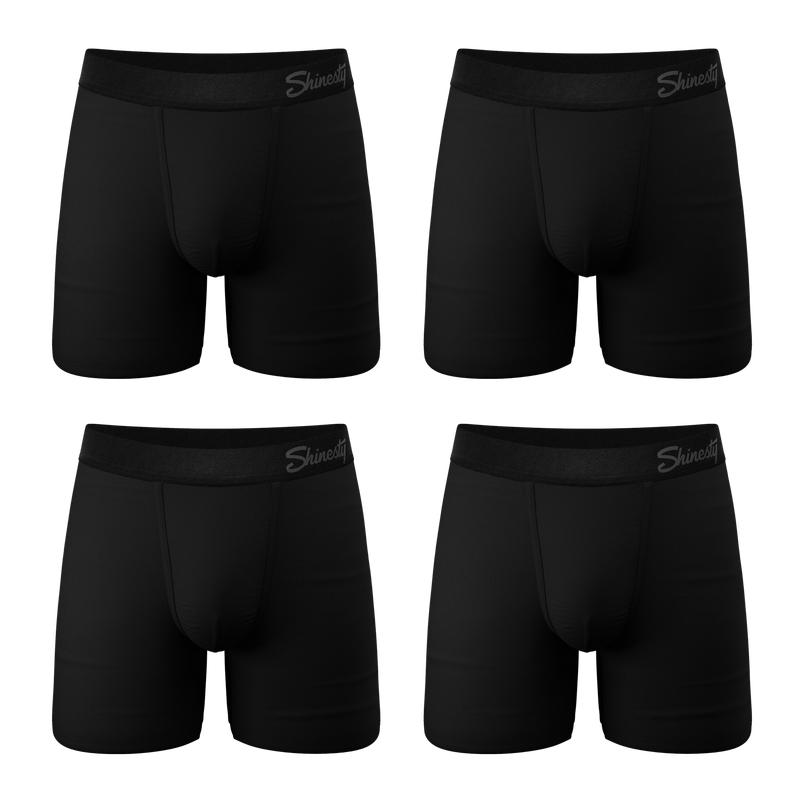 The Threat Level Midnight | Shinesty Black Ball Hammock® Pouch Underwear With Fly 7 Pack