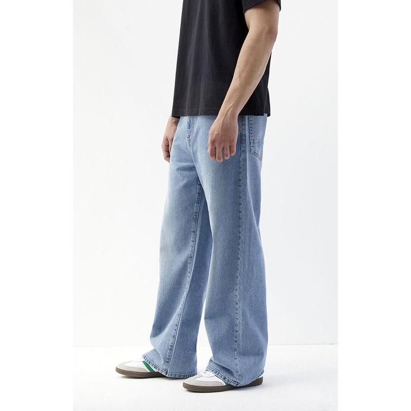 PacSun Men's Light Indigo Extreme Baggy Jeans